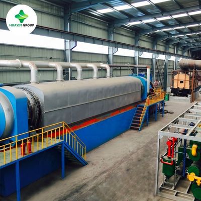 Qualität  Continuous Tire Pyrolysis Plant Continuous Waste Tire Pyrolysis Plant With Stainless Steel Reactor usine