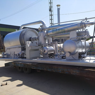 Qualität  Movable Skid Mounted Plastic Pyrolysis Wood Pyrolysis Plant Gasoline And Oil Machine usine